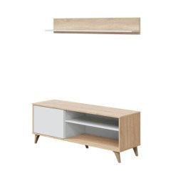 RELAX Mueble TV + estante | Color R.canadian/bl.artik