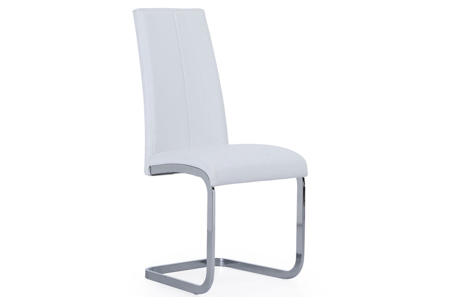 PACK DE 4 UNIDADES SILLA COMEDOR SMILE SiMIL PIEL BLANCO PRECIO UNITARIO 82,57 Û ADC | MUEBLECENTER