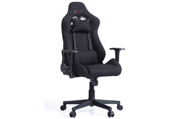 SILLoN GIRATORIO Y RECLINABLE GAMER NEO PRO NEGRO ADC | MUEBLECENTER