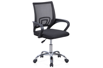 SILLA DE OFICINA GIRATORIA MODELO VITA NEGRO ADC | MUEBLECENTER