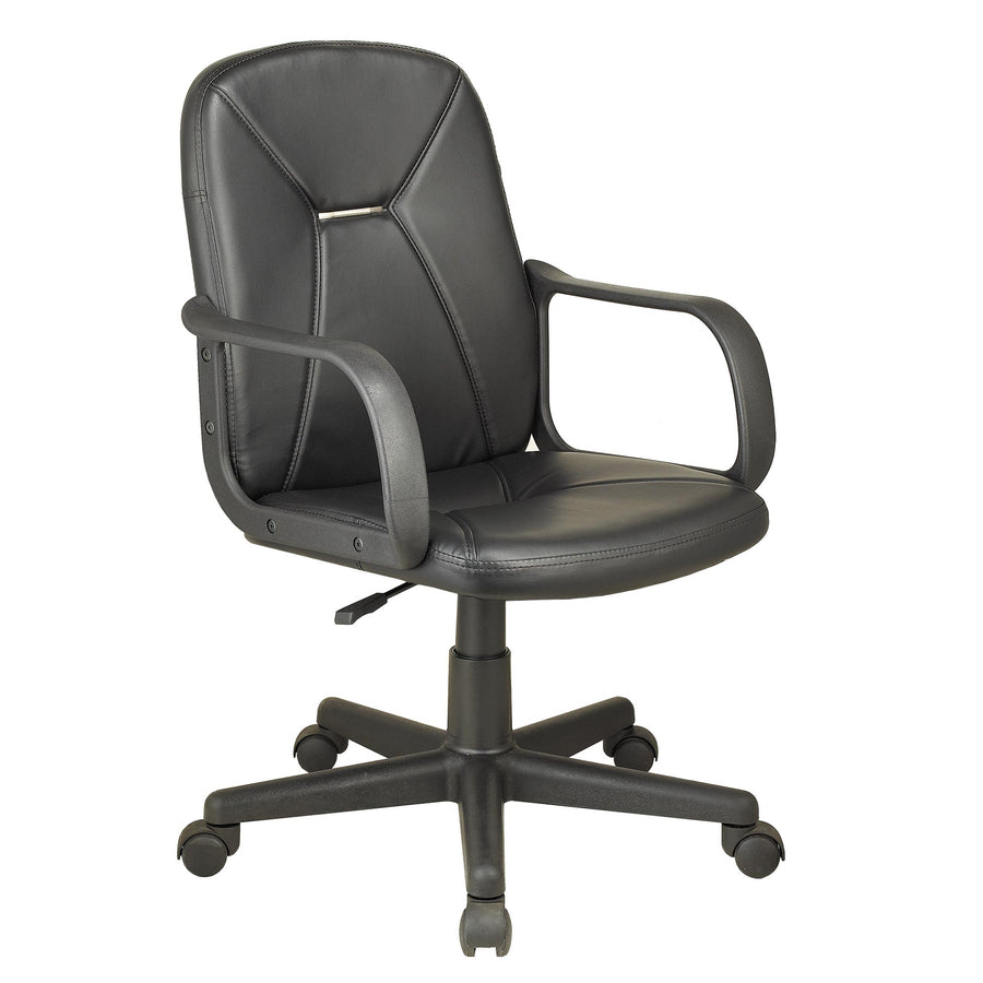 SILLoN GIRATORIO GENESIS SiMIL PIEL NEGRO ADC | MUEBLECENTER