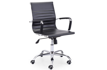 SILLoN GIRATORIO LUCY SiMIL PIEL NEGRO ADC | MUEBLECENTER