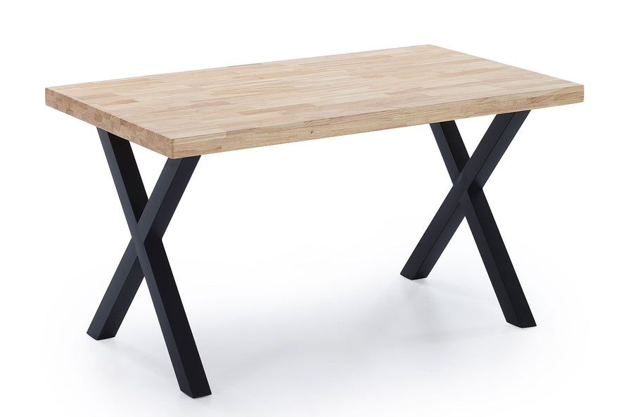 MESA COMEDOR FIJA X-LOFT 140 x 80 CM ROBLE / NEGRO ADC | MUEBLECENTER