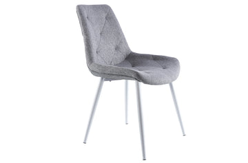 PACK DE 4 UNIDADES SILLA COMEDOR MARLENE TEJIDO GRIS / BLANCO PRECIO UNITARIO 90,48 Û ADC | MUEBLECENTER