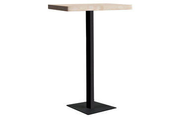 MESA ALTA MOSS 70 X 70 CM ROBLE NORDISH / NEGRO. ADC | MUEBLECENTER