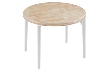 MESA COMEDOR REDONDA EXTENSIBLE 100 - 140 - 180 CM MOON NORDISH / BLANCO | ADC MUEBLECENTER | Envío Gratuito con Servicio de Subida a Domicilio Incluido