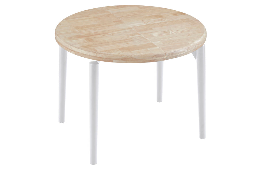 MESA COMEDOR REDONDA EXTENSIBLE 100 - 140 - 180 CM MOON NORDISH / BLANCO | ADC MUEBLECENTER | Envío Gratuito con Servicio de Subida a Domicilio Incluido