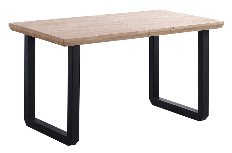 MESA COMEDOR EXTENSIBLE ROMA 140 - 180 - 220 x 80 CM ROBLE NORDISH / NEGRO. ADC | MUEBLECENTER