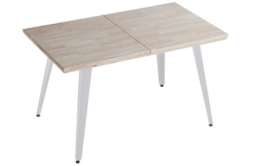 MESA COMEDOR EXTENSIBLE BERG 140 - 180 - 220 x 80 CM ROBLE NORDISH / BLANCO. ADC | MUEBLECENTER