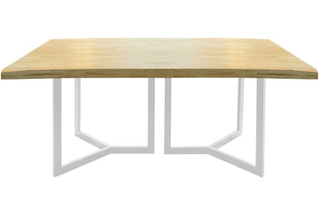 MESA COMEDOR FIJA ARTIST 180 x 100 CM NORDISH / BLANCO TAPA CON FORMAS. | ADC MUEBLECENTER | Envío Gratuito con Servicio de Subida a Domicilio Incluido