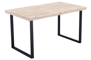 MESA COMEDOR EXTENSIBLE STEVE 140 - 180 x 80 CM ROBLE NORDISH / NEGRO ADC | MUEBLECENTER