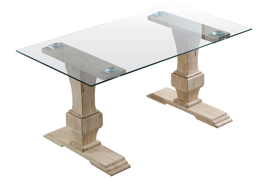 MESA COMEDOR VERSALLES 160 x 90 CM CRISTAL / NORDISH 
ADC | MUEBLECENTER