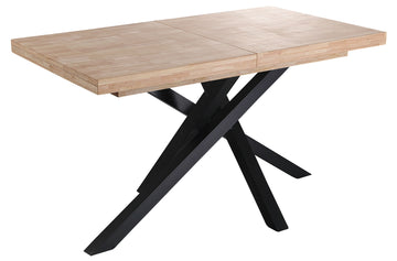 MESA COMEDOR EXTENSIBLE XENA 140 - 180 - 220 x 90 CM ROBLE NORDISH / NEGRO. ADC | MUEBLECENTER