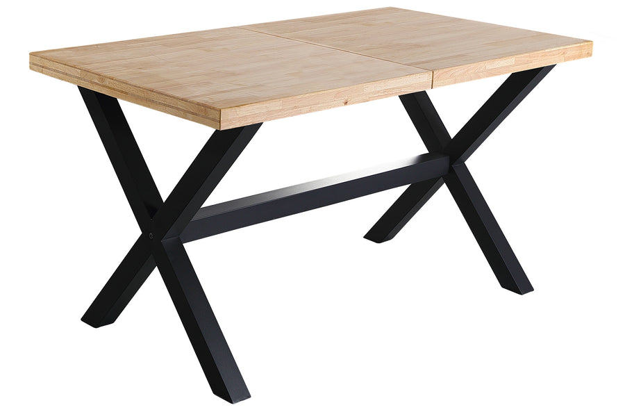 MESA COMEDOR EXTENSIBLE X-LOFT 140 - 180 - 220 x 90 CM ROBLE NORDISH / NEGRO. ADC | MUEBLECENTER