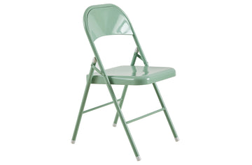 PACK DE 6 UNIDADES SILLA PLEGABLE METALICA FOLK VERDE CLARO. PRECIO UNITARIO 31,66 Û ADC | MUEBLECENTER