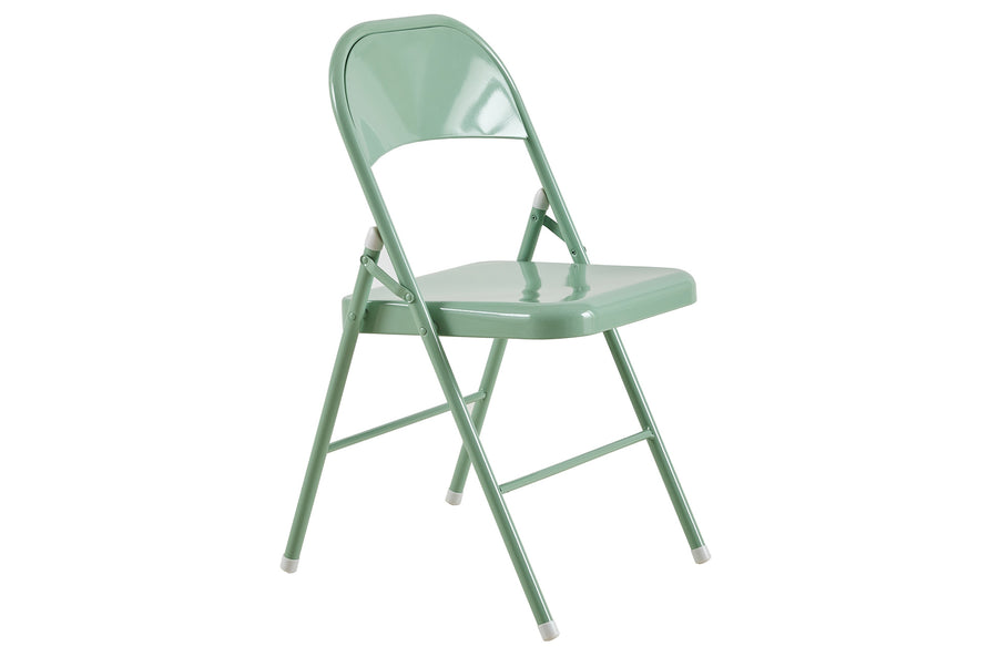 PACK DE 6 UNIDADES SILLA PLEGABLE METALICA FOLK VERDE CLARO. PRECIO UNITARIO 31,66 Û ADC | MUEBLECENTER