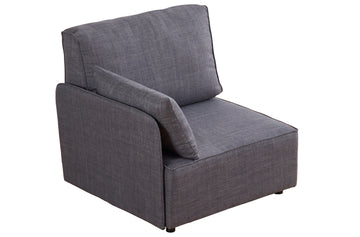 MODULO CON RESPALDO Y BRAZO LATERAL 93 X 93 CM SOFa MODULAR MOU TEJIDO GRIS. ADC | MUEBLECENTER