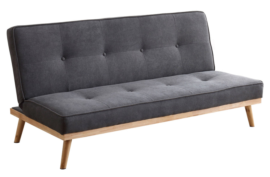 SOFa CAMA CLIC CLAC MODELO FOX TEJIDO GRIS ADC | MUEBLECENTER