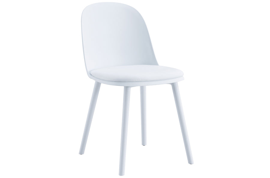 PACK DE 4 UNIDADES SILLA HAPPY BLANCO / CUIR. PRECIO UNITARIO 61,82 Û ADC | MUEBLECENTER