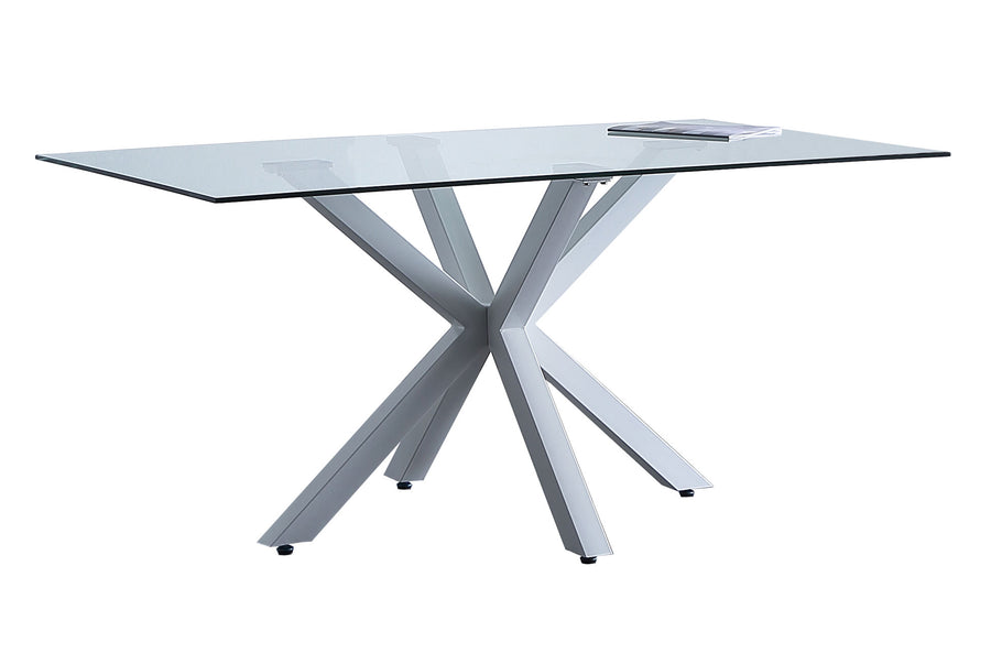 MESA COMEDOR FIJA CROSS 160 x 90 CM BLANCO. ADC | MUEBLECENTER