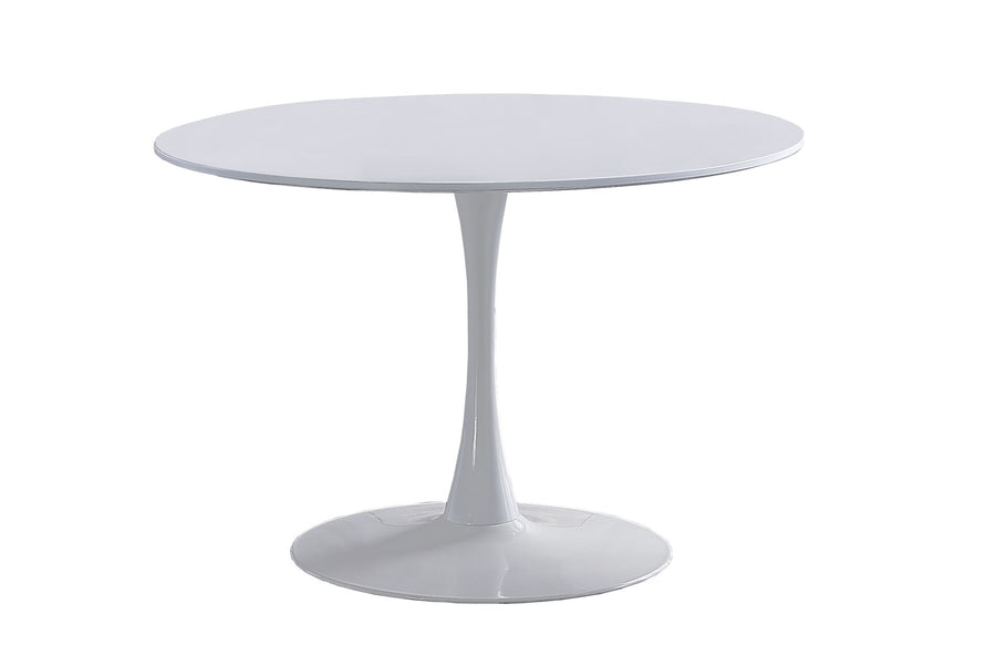 MESA COMEDOR REDONDA GINA 110 CM BLANCO ADC | MUEBLECENTER