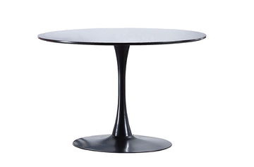 MESA COMEDOR REDONDA GINA 110 CM NEGRO ADC | MUEBLECENTER