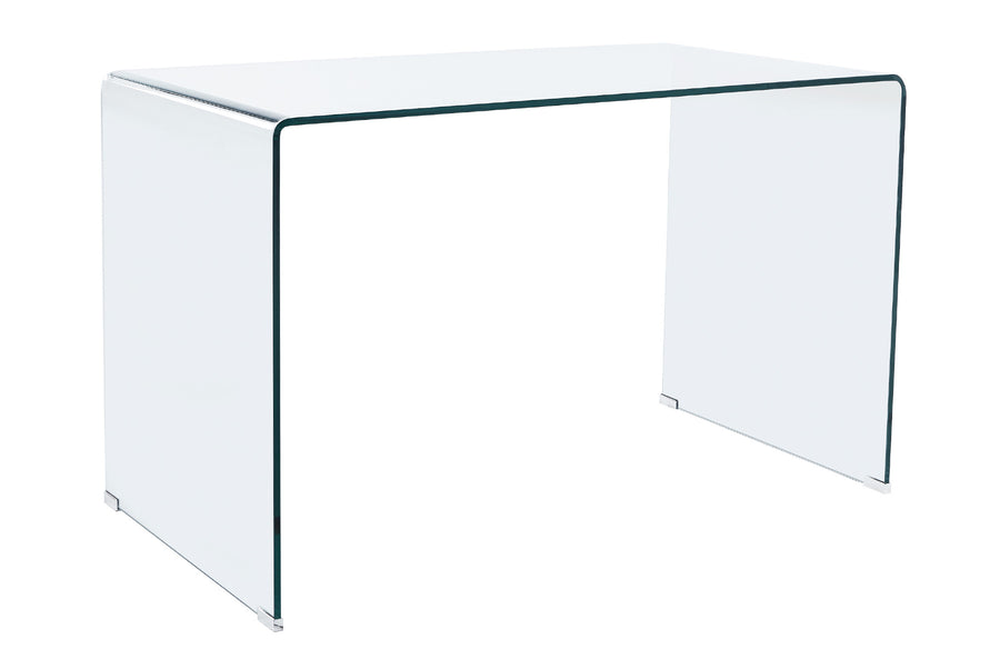 MESA DE ESTUDIO NOTE 120 X 70 CM CRISTAL TRANSPARENTE. ADC | MUEBLECENTER