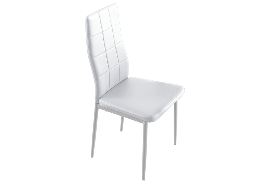 PACK DE 4 UNIDADES SILLA COMEDOR LAIA SiMIL PIEL BLANCO PRECIO UNITARIO 41,07 Û ADC | MUEBLECENTER