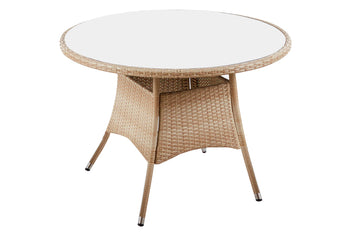 MESA REDONDA TERRAZA BORACAY 105 CM RATTAN. ADC | MUEBLECENTER